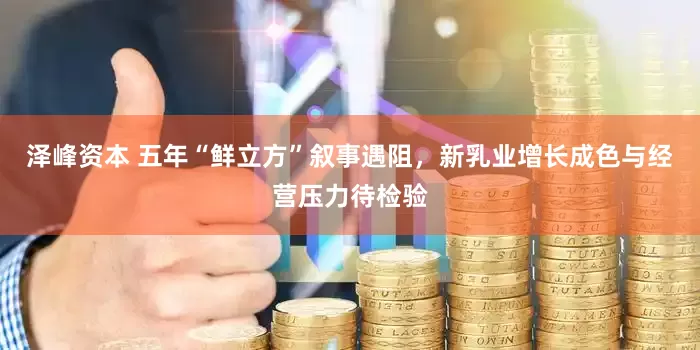 泽峰资本 五年“鲜立方”叙事遇阻，新乳业增长成色与经营压力待检验